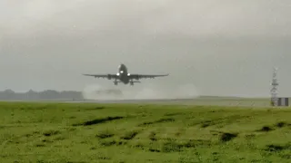 RAF voyager from RAF brize Norton at EMA(East Midlands airport) yesterday taking off from runway 09