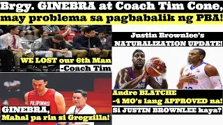 Pba News Today:Coach Tim, may PROBLEMA sa pagbabalik ng PBA! | JUSTIN BROWNLEE NATURALIZATION UPDATE