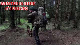 wild camping in freezing temperatures -3