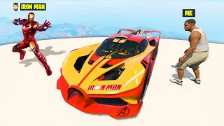 I Stole IRON MAN'S SUPERCARS From IRON MAN in GTA 5!