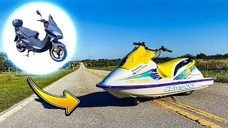 Building a Custom Jet Ski Motorcycle in 15 Minutes