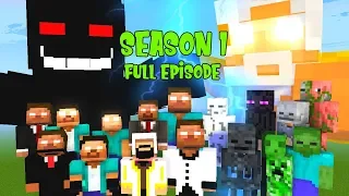 Monster School SEASON 1 FULL  EPISODE HEROBRINE BROTHERS AND THE DARK LORD  - Minecraft Animations