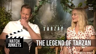 Alex Skarsgård & Margot Robbie Cry Meeting the Real Tarzan | Hatch Junkets