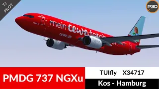 [P3D v5] PMDG 737 NGXu TUIfly | Kos to Hamburg | Full flight
