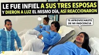 Tres esposas del mismo hombre dieron a luz el mismo día y así reaccionaron.