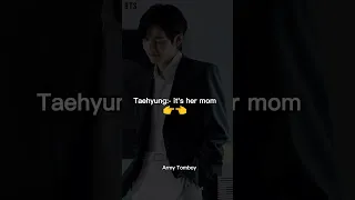 when Taehyung introdced his future wife to his mom#shorts #bts #edit