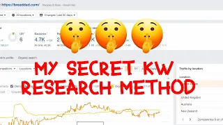 🤫 UR WELCOME! My keyword research method to rank DR 0 niche sites - NO BACKLINKS