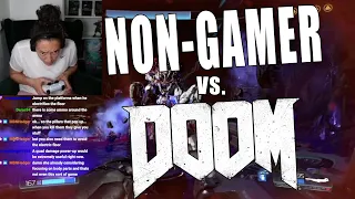 Non Gamer Finally Beats DOOM -- okay brainy final boss man.... lets rumble