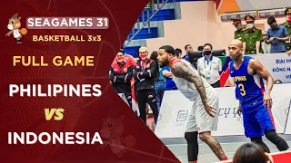 Full Game 3x3: Indonesia vs GILAS Philippines I Basketball Sea Games 31 Ha Noi Viet Nam