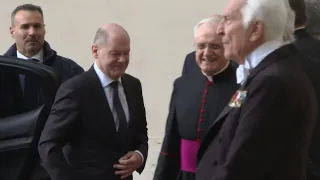 German Chancellor Olaf Scholz arrives at the Vatican to meet Pope Francis | AFP