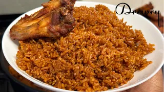 TASTY GHANA JOLLOF RICE RECIPE WITH FRIED CHICKEN | PT2