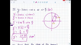 IB AA SL 2 more derivative examples