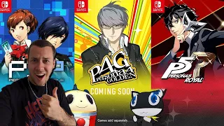 Persona is FINALLY COMING TO NINTENDO SWITCH | June 2022 Nintendo Direct REACTION | Atlus News