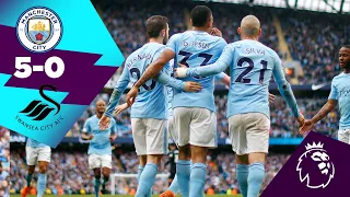 MAN CITY 5-0 SWANSEA | SILVA, STERLING, DE BRUYNE, BERNARDO, JESUS | On This Day 22nd April 2018