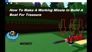 How To Make A Missile In Build A Boat For Treasure