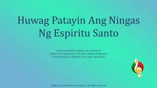 Huwag Patayin Ang Ningas Ng Espiritu Santo