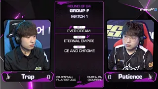 [2020 GSL S2] Ro.24 Group F Match1 Trap vs Patience