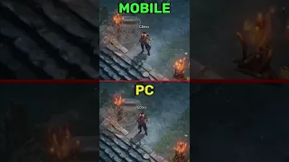 Diablo Immortal (PC) VS (Mobile) Ultra Graphics Comparison #shortvideo