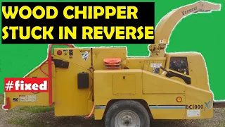 VERMEER WOOD CHIPPER AUTO FEED PROBLEMS, GOT STUCK IN REVERSE. NO FORWARD. BC1000XL. Fixed!