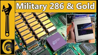 Military 286 Intel CPU / Gold Bars & IIT Coprocessor Unpacking - Most Beautiful 286 Board!