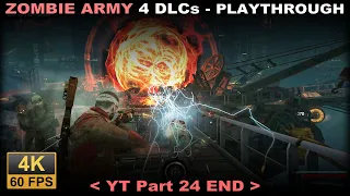 Zombie Army 4 DLC playthrough part 24 END (4k, 60fps, No commentary) PC ULTRA Ragnarok