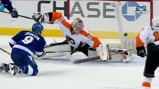 Mason sprawls out for blocker save