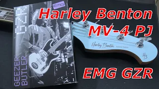 Harley Benton MV-4PJ Pickup Mod with EMG Geezer Butler GZR Pickups