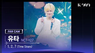 [909 직캠 4K] NCT 127 유타 세로캠 '1, 2, 7 (Time Stops)' (NCT 127 YUTA FanCam) | @JTBC K-909 220924