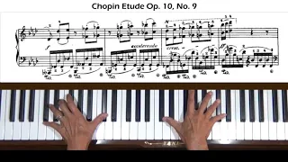 Chopin Etude Op.10, No.9 in F Minor Piano Tutorial