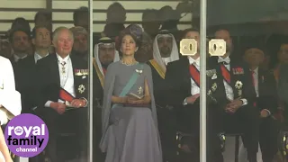 Prince Charles Watches Japanese Emperor Naruhito Ascend to the Throne