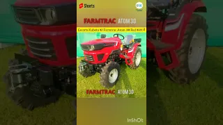 🚜🤩 Escorts Kubota का Farmtrac Atom अब नए Red कलर मैं #tractor #farmtrac #shorts #youtubeshorts #jcb