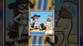 Olga at the Beach | Nerd And Jock Comic Dub