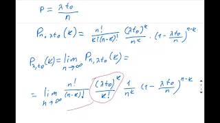 A.8.13+ Вывод формулы распределения Пуассона