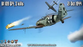 Bf 109 G14: 3 kills, Dogfight with P-51s over Veghel | Cinematic WW2 Air Combat Flight Sim