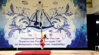Леся Жданова aerial hoop 1 место дети профи ОРТО