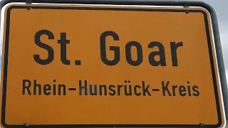 St. Goar, St Goarshausen, Camping Loreleyblick,Loreley Drohnenflug Rheinschlucht, Mittelrheintal