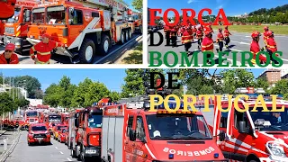 Força De Bombeiros De Portugal ( Desfile Apeado E Motorizado )