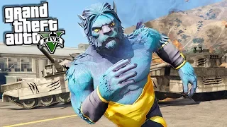 ЗВЕРЬ ИЗ ЛЮДЕЙ ИКС СПАСАЕТ ЛОС САНТОС ОТ ЗЛОДЕЕВ В ГТА 5! - GTA 5 МОДЫ ГТА 5 МОДЫ