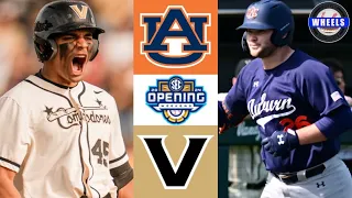 #18 Auburn vs #9 Vanderbilt Highlights (Game 2) | 2024 College Baseball Highlights