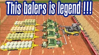 Farming Simulator 17: This Balers is Legend !!! Fantastic Bale Converter !