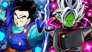 (DBZ Dokkan Battle) TEQ ULTIMATE GOHAN VS. FUSION ZAMASU RED ZONE!!