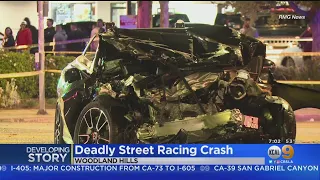 Deadly Street Racing Crash In Woodland Hills