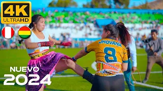 RUNA TINKU VS TAKANAKUY MUJERES FUL 4K EN LLALLAGUA BOLIVIA ANIVERSARIO DE HERMANOS TICONA 2024