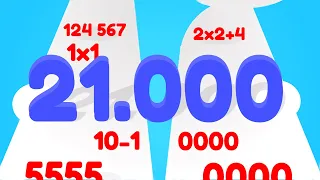 NUMBER MERGE INFINITY vs Number Defence vs Number Shooter — 24,627 vs 1,200AF Score (Gameplay)