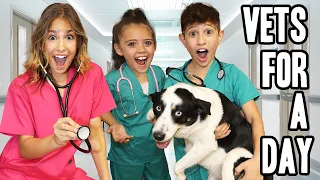 KIDS Become VETS For The Day! 🐶**gone wrong**