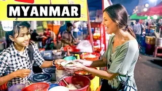 MYANMAR STREET FOOD TOUR in Yangon | Delicious Shan Noodles