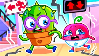 Earthquake Safety Song 😱🏃 Safety Rules For Kids by VocaVoca Karaoke 🥑