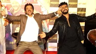 Anil Kapoor & Arjun Kapoor GRAND ENTRY At Mubarakan Trailer Launch