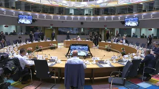 Leaders of 27 countries gather at the roundtable during European Summit | AFP