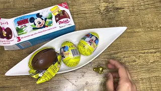 Zaini milk chocolate eggs with mickemouse surprise inside.. Disney